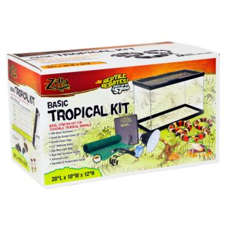 Zilla Basic Tropical Starter Kit   Starter Kits   Habitats & Decor