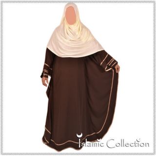 Farasha Braun / Beige Jilbab Hijab Islamische Kleidung 16 3003