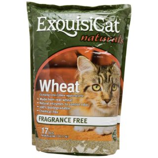 ExquisiCat Naturals Fragrance Free Wheat Cat Litter   Sale   Cat
