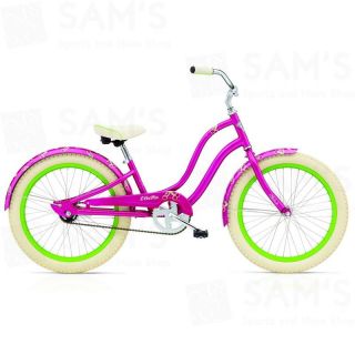 Pink Rosa Kinder Fahrrad Beachdruiser Mädchen 20  Kirsch