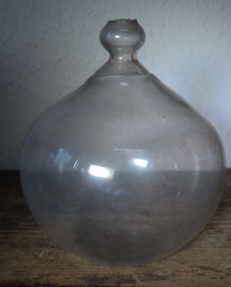 antike Glaskugel Schusterkugel Schusterlampe
