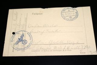 Feldpost Waffen „SS Lazarettabteilung Nürnberg“ 23.5.1943