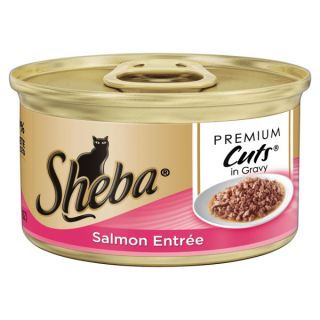 Sheba Premium Cuts Salmon Entre Cat Food   Sale   Cat