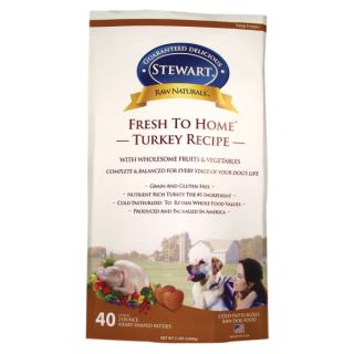 Stewart Raw Naturals™ Fresh to Home™ Turkey Recipe Dog Food Patties   Dog