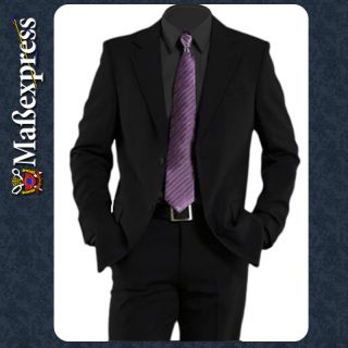 Herrenanzug schwarz Gr. 27 (Jacket Sakko Hose Anzug Einreiher