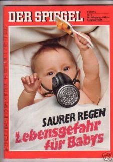 Spiegel 9.1.1984 Saurer Regen Lebensgefahr für Babys