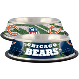 Chicago Bears Stainless Steel Pet Bowl   Team Shop   Dog