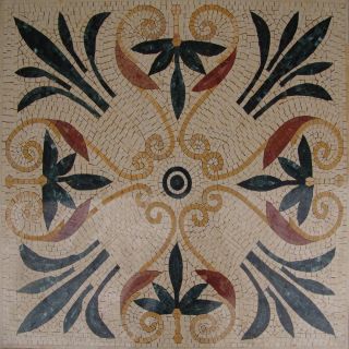 Marmor Mosaik Bodeneinleger Bodenfliesen Mosaikfliesen Kunstmosaik