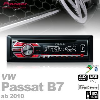 Pioneer CD  Bluetooth iPhone/iPod Radio+Adapter+Radioblende für VW