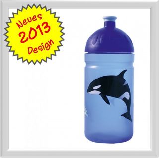 ISYbe Trinkflasche 0,5 L   Orca, blau, auslaufsicher