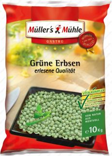 84EUR/1kg) Müllers Mühle grüne Erbsen 10kg