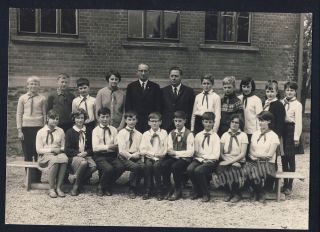 Foto Pioniere Pionier Organisation Uniform Halstuch DDR Propaganda