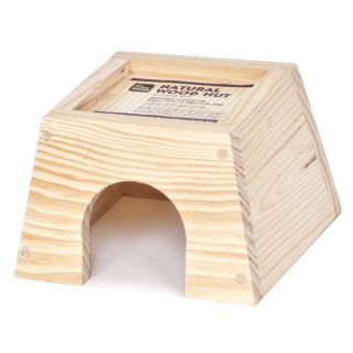 All Living Things® Natural Wood Hut    Cage Accessories   Small Pet