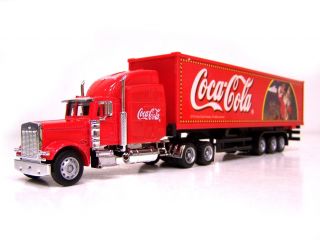 XL COCA COLA Santa Truck LKW Diecast Modell Weihnachten ROT 31cm NEU