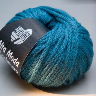 Lana Grossa Alta Moda Cashmere 002 blaugrün 50g Wolle