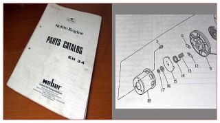 Robin engine EH34 Parts catalog 1990