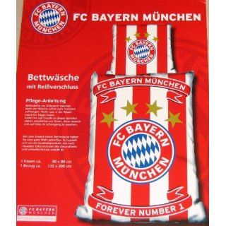FC Bayern München Bettwäsche   Forever Number 1 , 1 x Kissenbezug 80