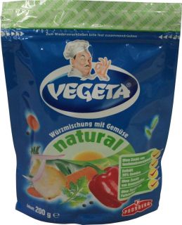 53EUR/100g) Vegeta Natural Würzmischung mit Gemüse 200g