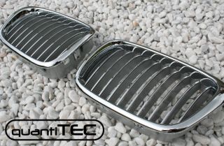 VOLL CHROM NIEREN FRONT GRILL FRONTGRILL KÜHLERGRILL BMW E39 5er M5
