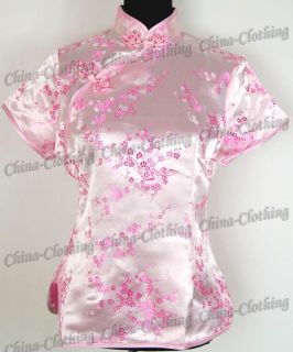 Handarbeit Bluse Pullover Stickerei Rosa Gr.42 837I