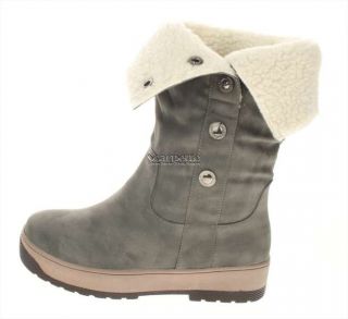 Boot Damenboots Winterboots Boots Stiefel grau Größe 36 41