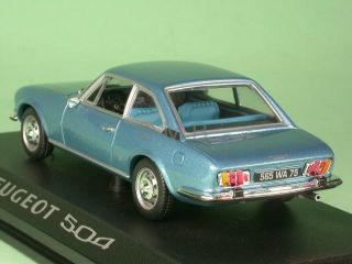 504 coupe blaumetallic modellauto norev 1 43 norev massstab 1 43