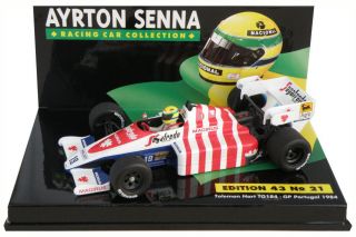 Toleman Hart TG184 Portugal GP 1984   Ayrton Senna 1/43 Scale