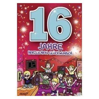 Archie Geburtstagskarte zum 16. Geburtstag Junge Mädchen lila