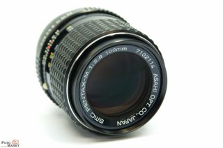 Pentax PK 100mm 1 2 8 SMC Pentax M Objektiv Lens auch an Pentax K5 K7