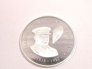 125 Jahre Deutsches Reich Zeppelin Silber Medaille