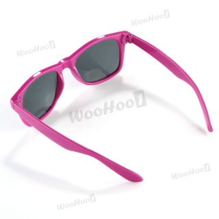 Retro Nerd Atzenbrille Sonnenbrille Brille Neon Pink