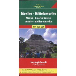 Mexiko   Mittelamerika 1  4 000 000. Autokarte. Mexico City 1  140