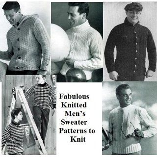Fabelhafte gestrickte Herren Pullover Muster zu stricken [Kindle