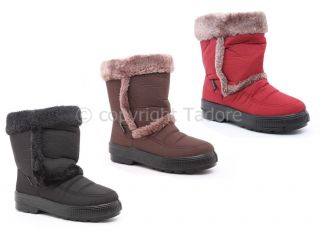 WOMENS WINTER WELLIES SNOW BOOTS LADIES ANKLE FUR MUCKER SHOE SIZE 3 4