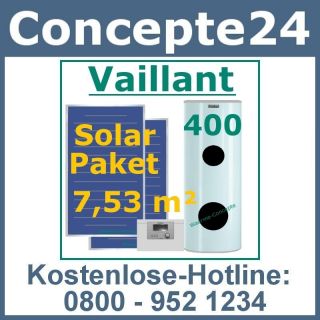 Vaillant VFK 145 V 400l Solar Paket 7,53 m² Kollektoren Solaranlage