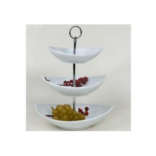 Porzellan Etagere Buffet 3 Etagen 28 x 36 x 22 cm Etagenteller 