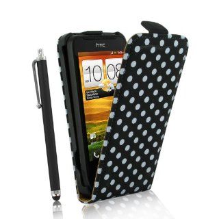 KOLAY® HTC One V Hülle   HTC One V Polka Dot Flip Leder 