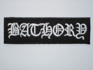 BATHORY Logo Iron On Heavy Metal Embroidered Band Patch 