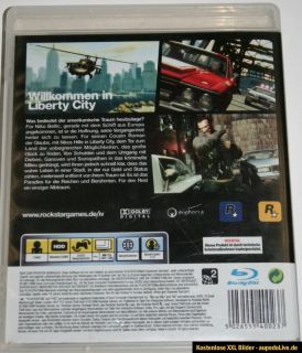 PS3 Playstation 3 Spiel GRAND THEFT AUTO IV 4 FSK 18 TOP