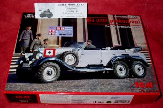 WWII german Mercedes G4 1939 + Figuren 135 ICM Neu