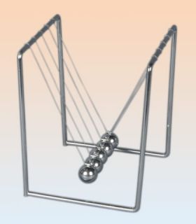 Metall Kugelstoßpendel Newton´s Wiege Deko Schreibtisch Physik