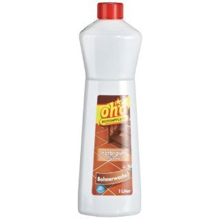 Oho Bohnerwachs rotbraun flüssig, 3er Pack (3 x 1000 ml) 