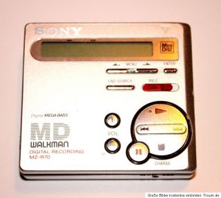 Sony MiniDisc Recorder MZ R70 player Walkman MZ R70
