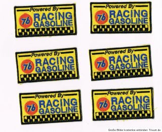 seltene Racing Gasoline 76 Patches Aufnäher Racing Oldtimer OIL