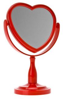 Herz Spiegel rot Schminkspiegel Kosmetikspiegel