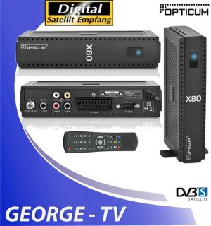 Digital Sat Receiver Opticum X 80 Conax FTA X 80 DVB S TOP