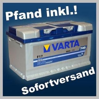 Autobatterie Varta Blue Dynamic F17 12V 80Ah ers. 66 72 74 80 83 Ah