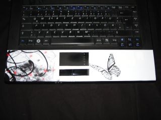 Notebook Cover Schmetterling Weiß Schwarz BLICKFANG Laptop Aufkleber