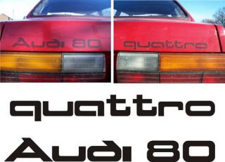 Aufkleber Audi 80 quattro (urquattro) Heckaufkleber