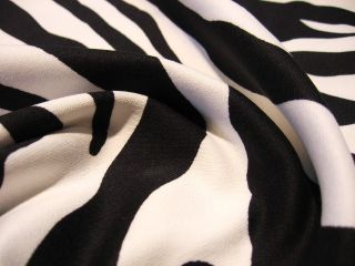 Zebra Stretch Stoff Baumwolle Hosenstoff Jacke Hose Meterware B80